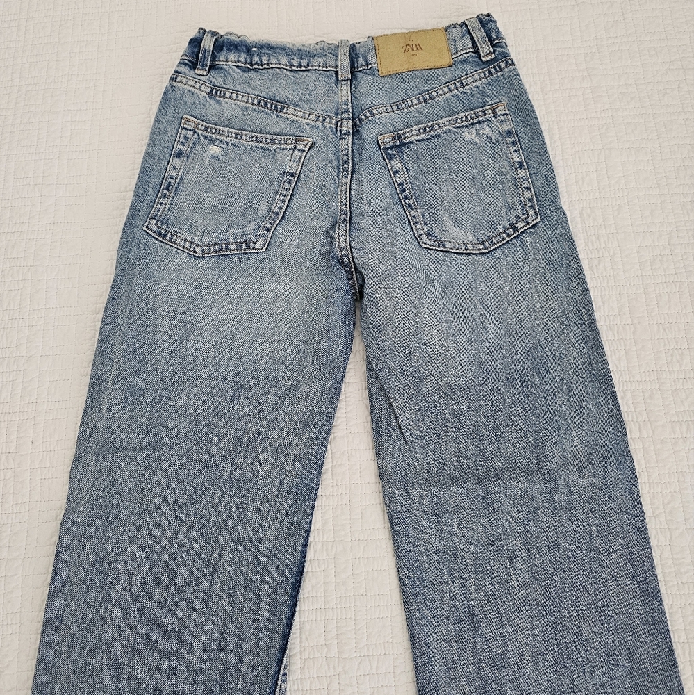 Zara Girls Denim Ripped Jeans - Picture 12 of 14